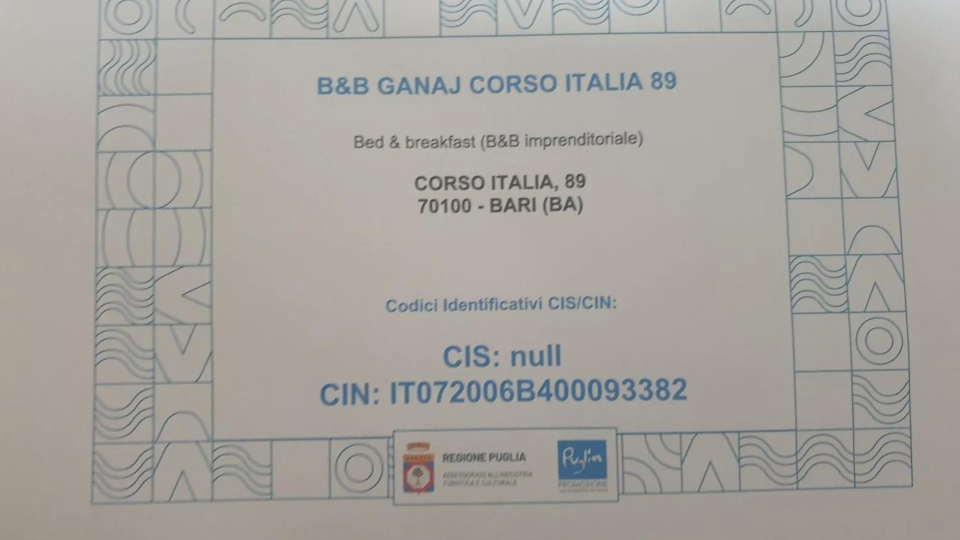 Bed & Breakfast B&B Ganaj La Terrazza Di Ganaj Bari Italy